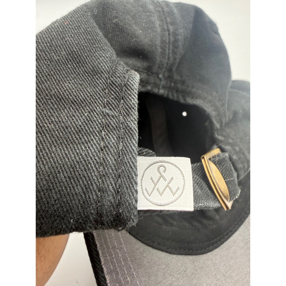 Alternative Apparel Pure Buds USA Black‎ Cotton Dad Hat Cannabis Leaf Strapback - Picture 4 of 5